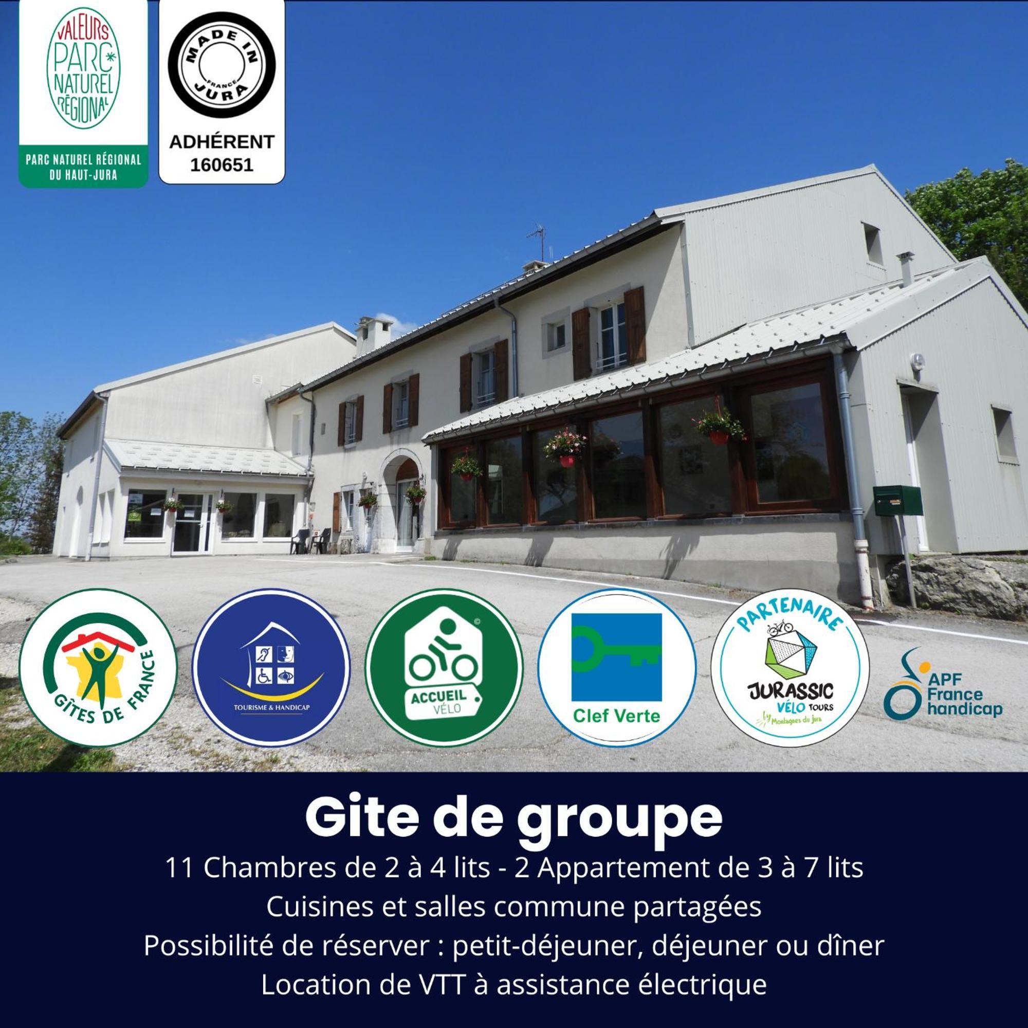 Apf France Handicap - Ferme Leonie Saint-Laurent-en-Grandvaux エクステリア 写真